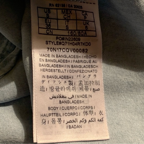 Guess Off the Shoulder Chambray Blouse - Picture 5 of 6